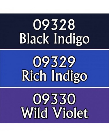 Indigos Triad  (Black Indigo, Rich Indigo, Wild Violet)