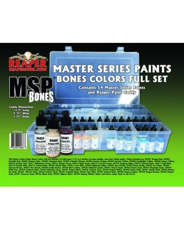 Reaper Master Series Bones Ultra-Coverage Paints Basic Set (09401-09454)