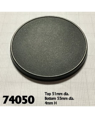 55mm Round Gaming Base (10