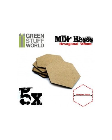 MDF Bases - Hexagonal 50 mm