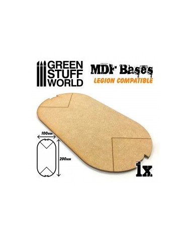 MDF Bases - Oval Pill 100x200 mm (Legion)