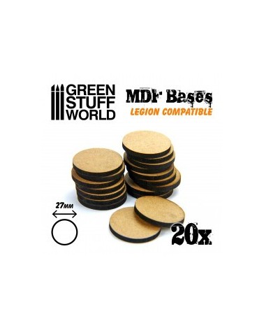 MDF Bases - Round 27 mm (Legion)