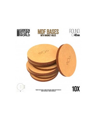 MDF Bases - Round 40 mm