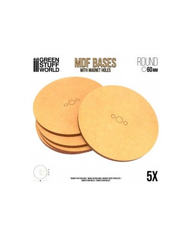 MDF Bases - Round 60 mm