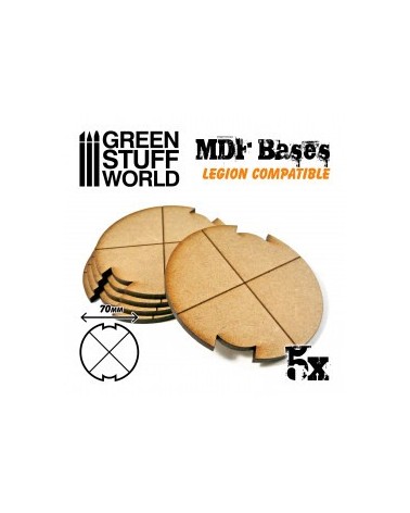 MDF Bases - Round 70 mm (Legion)