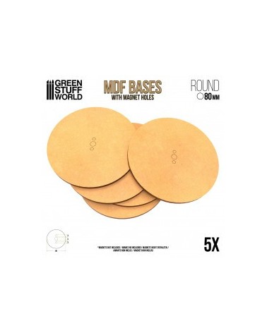 MDF Bases - Round 80mm