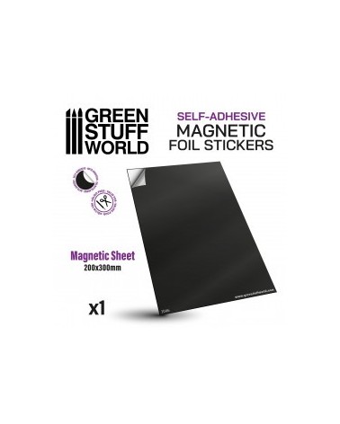 Feuille Magnétique / Magnetic Sheet - Self Adhesive (déconseillé pour les aimants néodymes!)