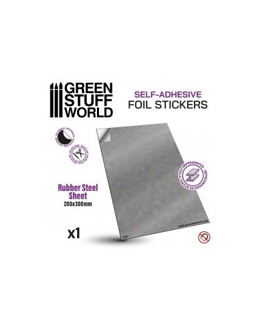 Feuille Metallique / Rubber Steel Sheet - Self Adhesive (pour aimants néodymes!)