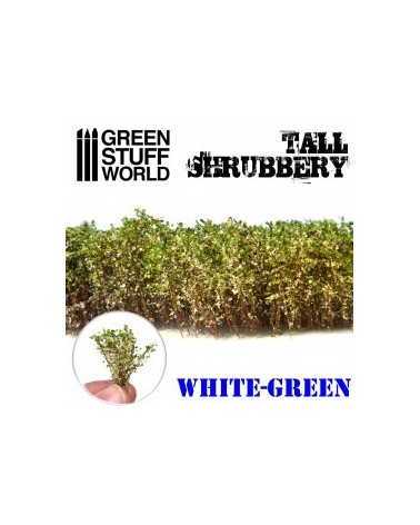 Tall Shrubbery - White Green