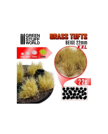 Grass TUFTS XXL - 22mm self-adhesive - BEIGE