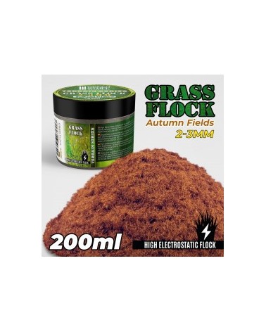 Static Grass Flock 2-3mm - AUTUMN FIELDS - 200 ml