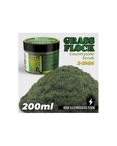 Static Grass Flock 2-3mm - COUNTRYSIDE SCRUB - 200 ml