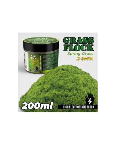 Static Grass Flock 2-3mm - SPRING GRASS - 200 ml