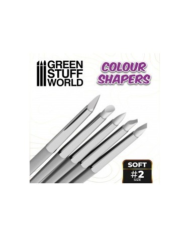 Colour Shapers Brushes SIZE 2 - WHITE SOFT