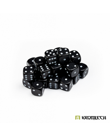 Battle Dice 25 Black 12mm