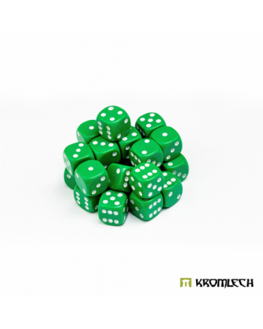 Battle Dice 25 Green 12mm