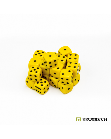 Battle Dice 25 Yellow 12mm