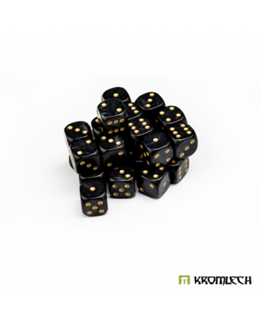 Pearl Battle Dice 25 Chaos Legion Black 12mm