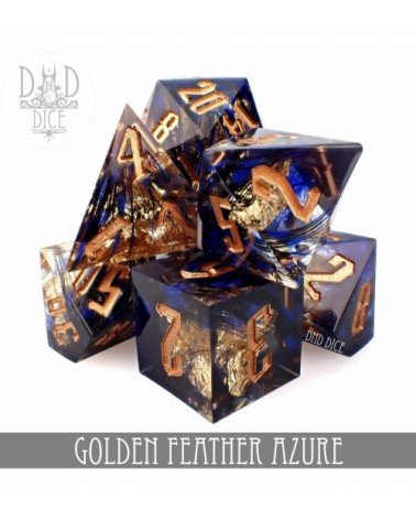 Golden Feather Azure Handmade