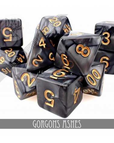 Gorgons Ashes 7 dice set