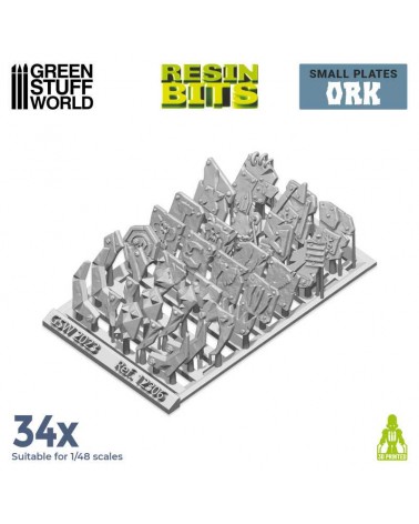 3D printed set - Small Ork plates