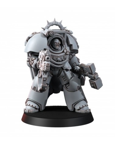 Imperial Exolothreftis Captain With Thunder Hammer