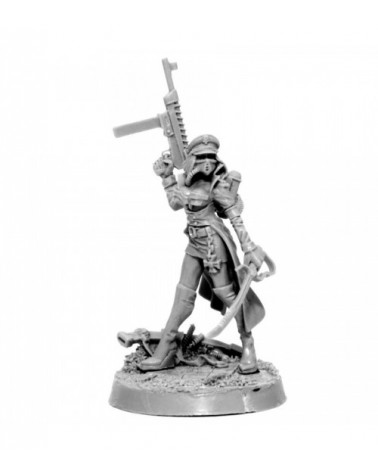 Imperial Female Commissar With Laser Pistol