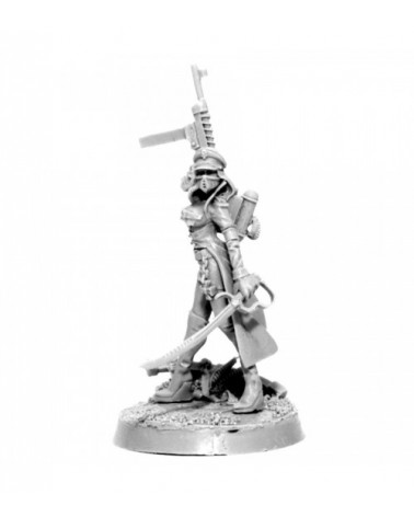 Imperial Female Commissar With Laser Pistol