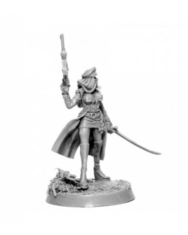 Imperial Female Commissar With Laser Pistol