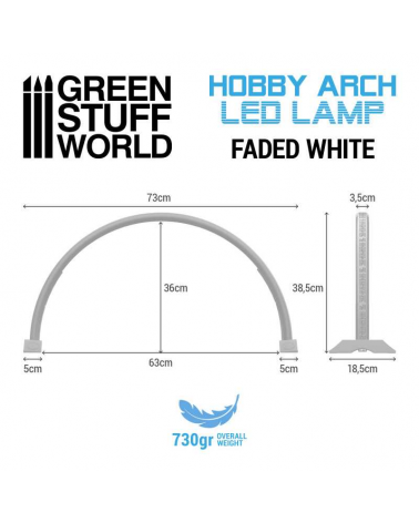 Hobby Arch LED Lamp - Faded White