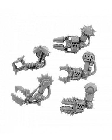 Ork Cyborg Conversion Bits Bionic Fist Arm (5U) (Left)