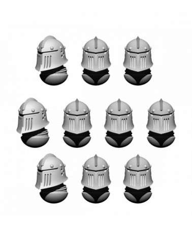 Space Knights Helmet Heads Set Atrox (10U)