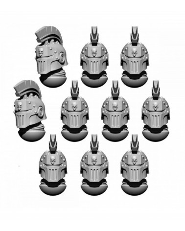 Space Knights Helmet Heads Set Crixus (10U)