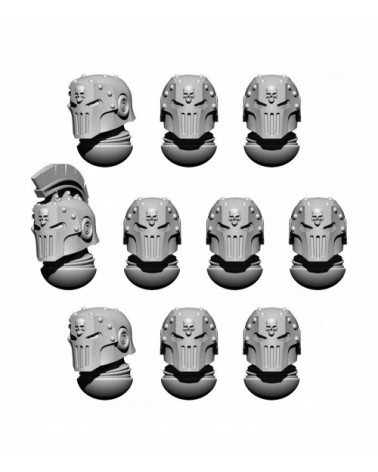 Space Knights Helmet Heads Set Verus (10U)