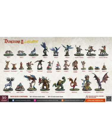 DUNGEONS & LASERS - FIGURINES - WOODLAND DWELLERS