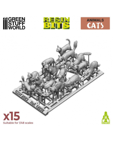 3D printed set - Cats