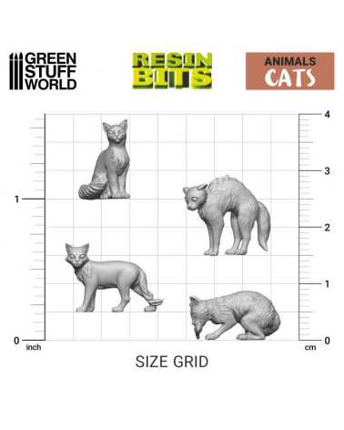 3D printed set - Cats