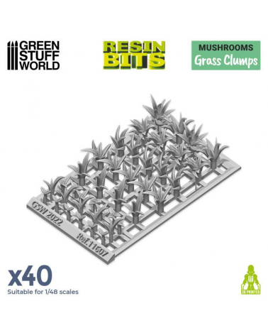 3D printed set - Grass Clumps