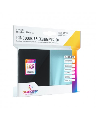 Protège-cartes pack pour 100 cartes PRIME DOUBLE SLEEVING PACK 100