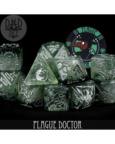 Set de dés Plague Doctor - 11 Dice Set