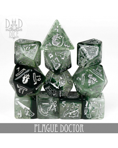 Set de dés Plague Doctor - 11 Dice Set