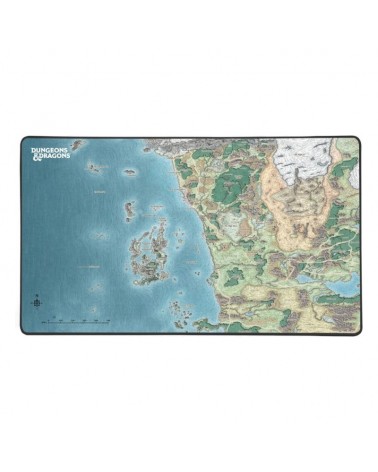 Tapis de souris carte du monde de Faerun - Dungeons and Dragons