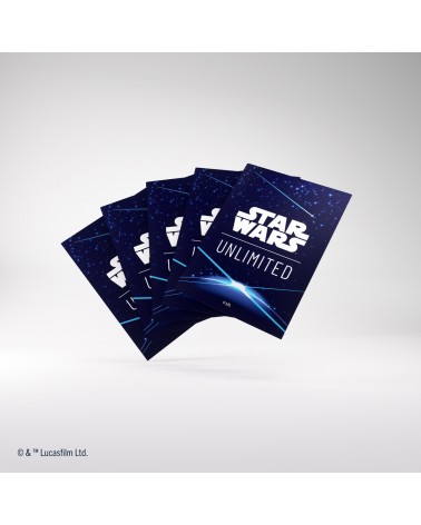 Double Sleeving Pack Card Back Blue pour Star Wars Unlimited (2x60 + 1)