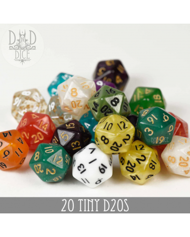 Set de 20 Tiny d20s