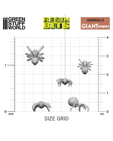 Grandes araignées -  Set imprimé en 3D / Giant Spiders - 3D printed set