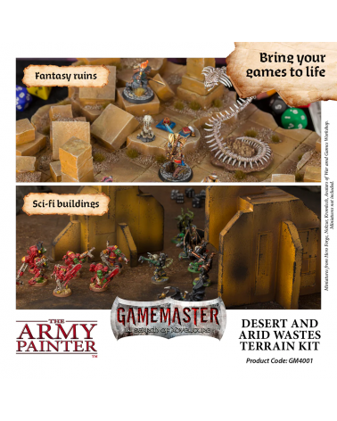 DESERT & ARID WASTES TERRAIN KIT - Dungeons & Caverns - Gamemaster - The Army Painter