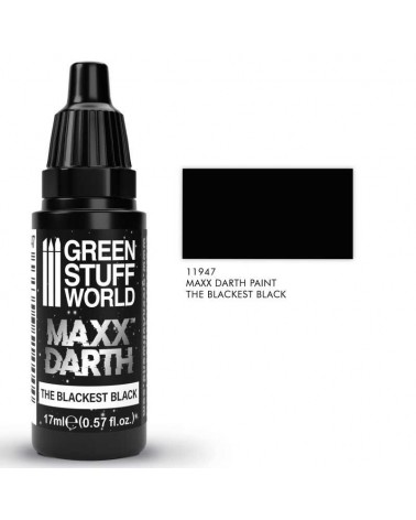 Maxx Darth Black Paint 17 ml - The Blackest Black