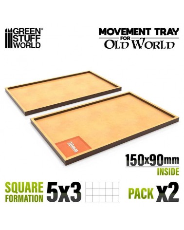 MDF Movement Trays 150x90mm / Plateaux de mouvement