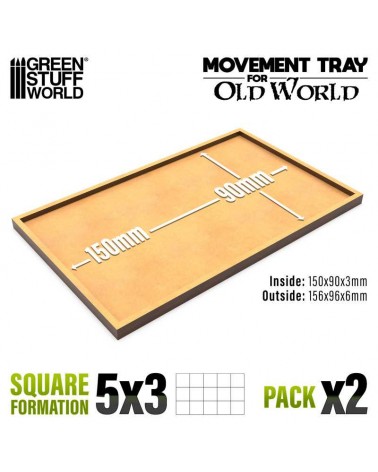 MDF Movement Trays 150x90mm / Plateaux de mouvement