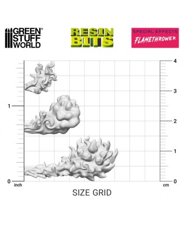 Effet de lance-flammes / Flamethrower effect - 3D printed set